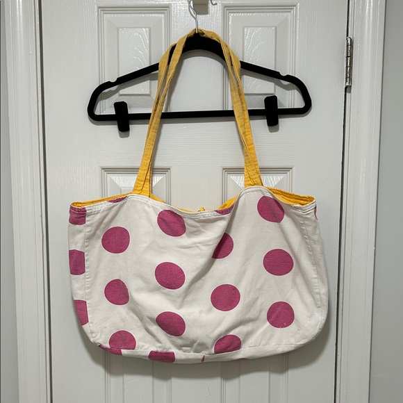 PINK Victoria's Secret Handbags - PINK Victoria's Secret Yellow Canvas Tote